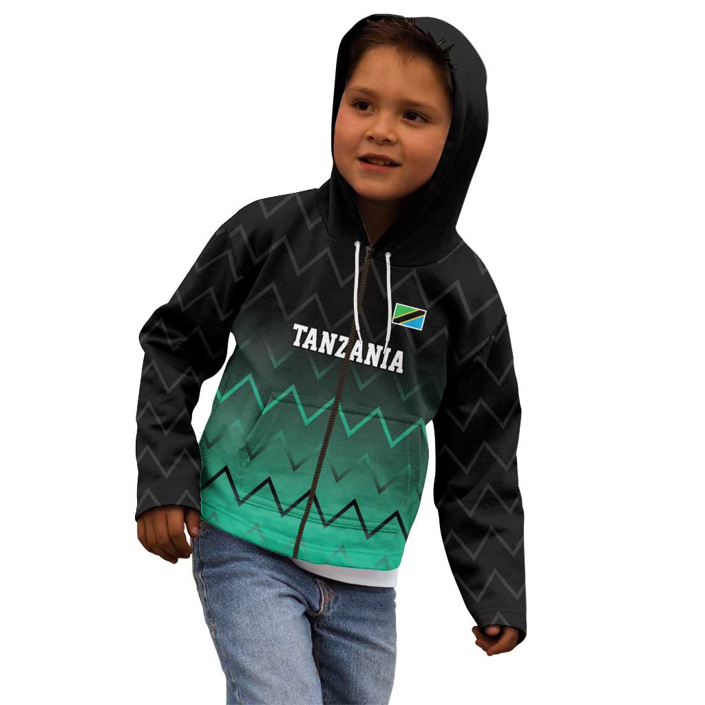 Tanzania Football Custom Kid Hoodie Retro 2023-24 Tanzania History - Wonder Print Shop