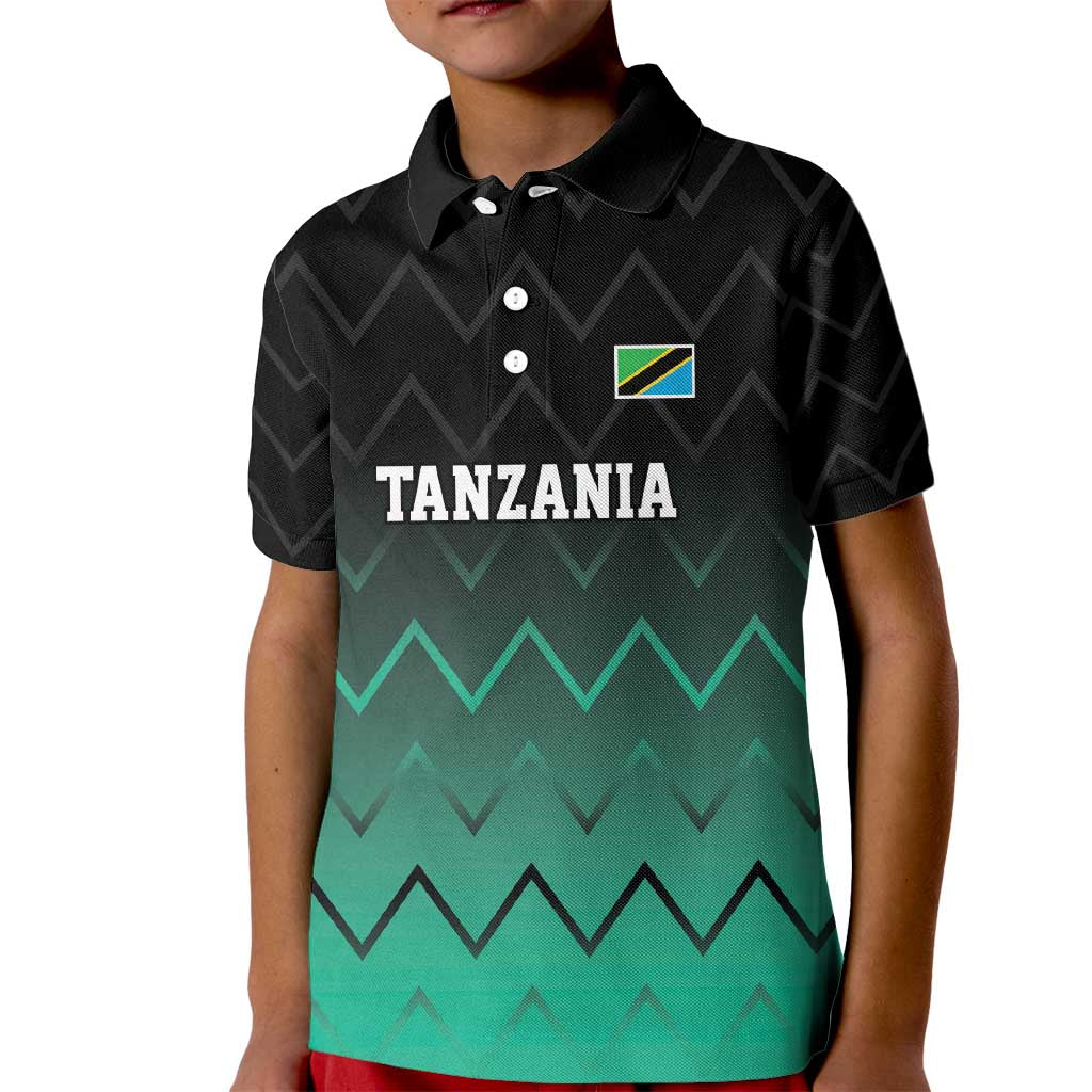 Tanzania Football Custom Kid Polo Shirt Retro 2023-24 Tanzania History - Wonder Print Shop
