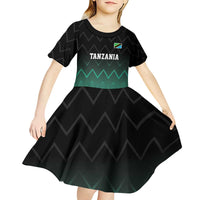 Tanzania Football Custom Kid Short Sleeve Dress Retro 2023-24 Tanzania History - Wonder Print Shop