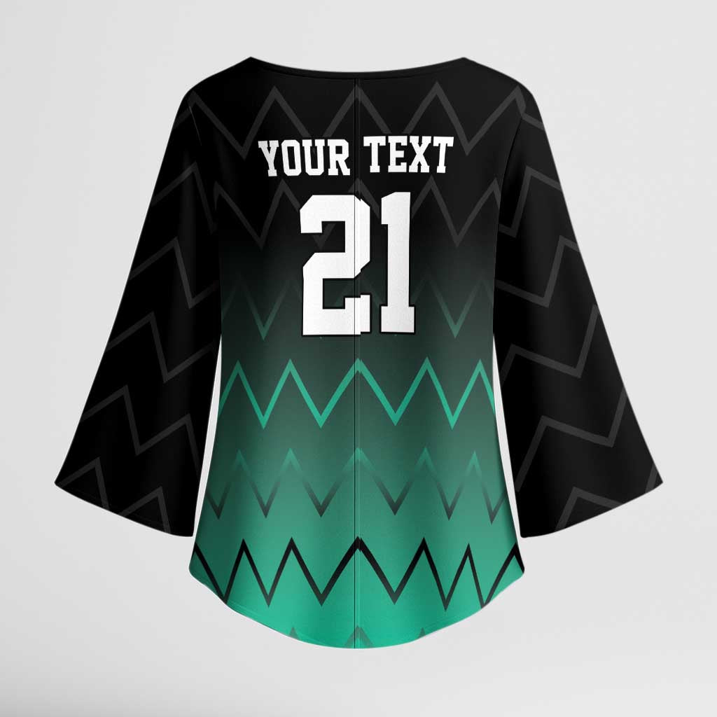 Tanzania Football Custom Kimono Sleeve Blouse Retro 2023-24 Tanzania History - Wonder Print Shop