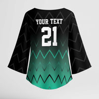 Tanzania Football Custom Kimono Sleeve Blouse Retro 2023-24 Tanzania History - Wonder Print Shop