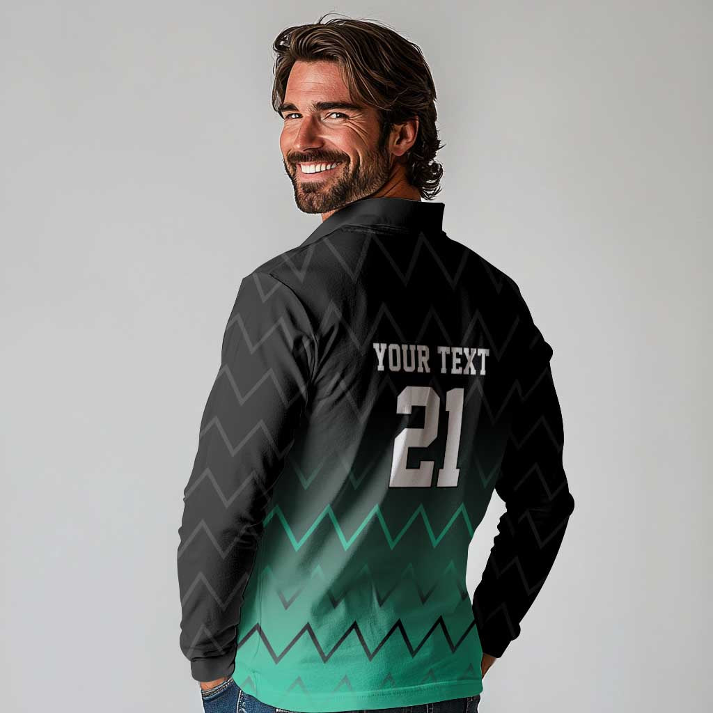 Tanzania Football Custom Long Sleeve Polo Shirt Retro 2023-24 Tanzania History - Wonder Print Shop