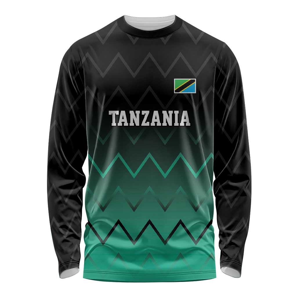 Tanzania Football Custom Long Sleeve Shirt Retro 2023-24 Tanzania History - Wonder Print Shop
