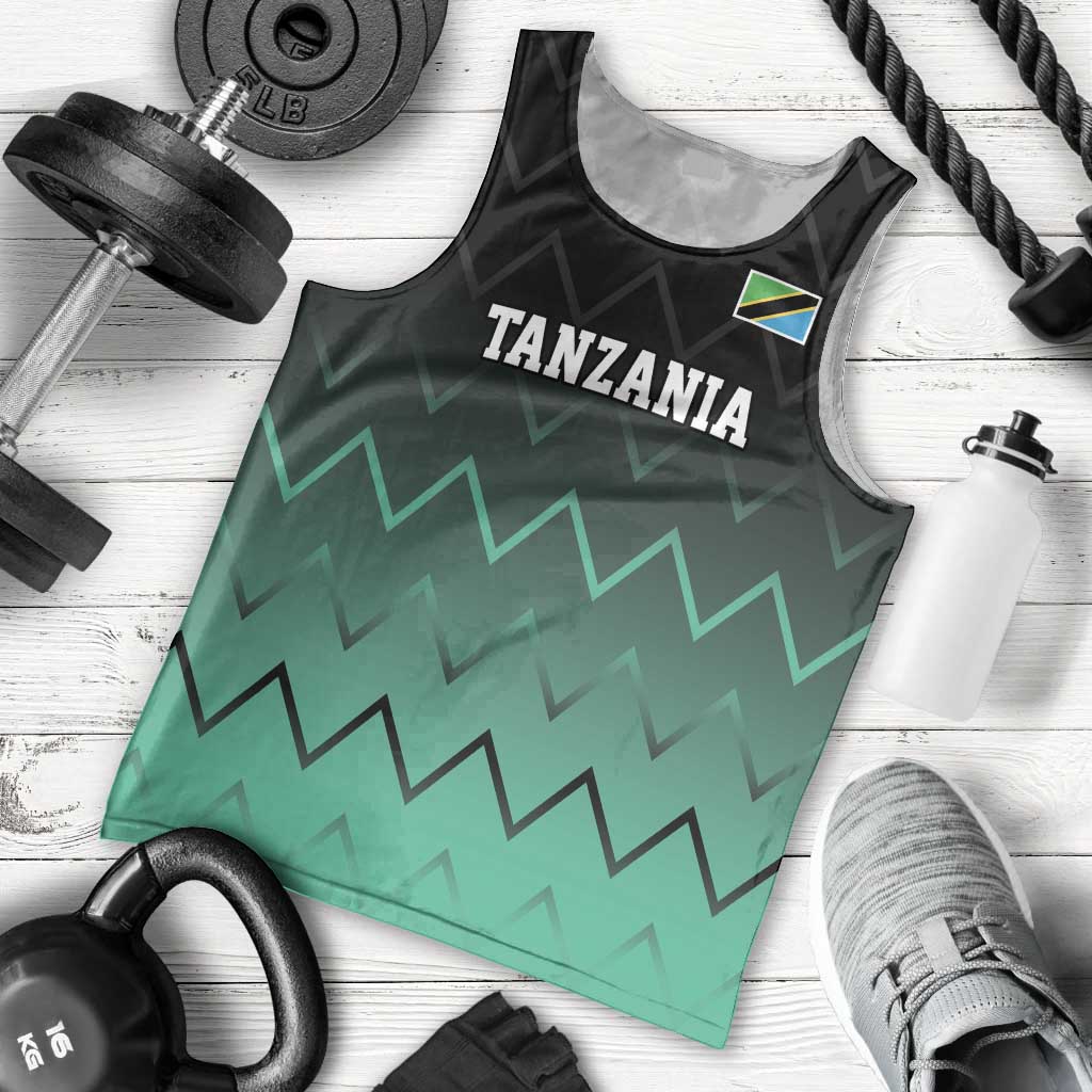Tanzania Football Custom Men Tank Top Retro 2023-24 Tanzania History - Wonder Print Shop