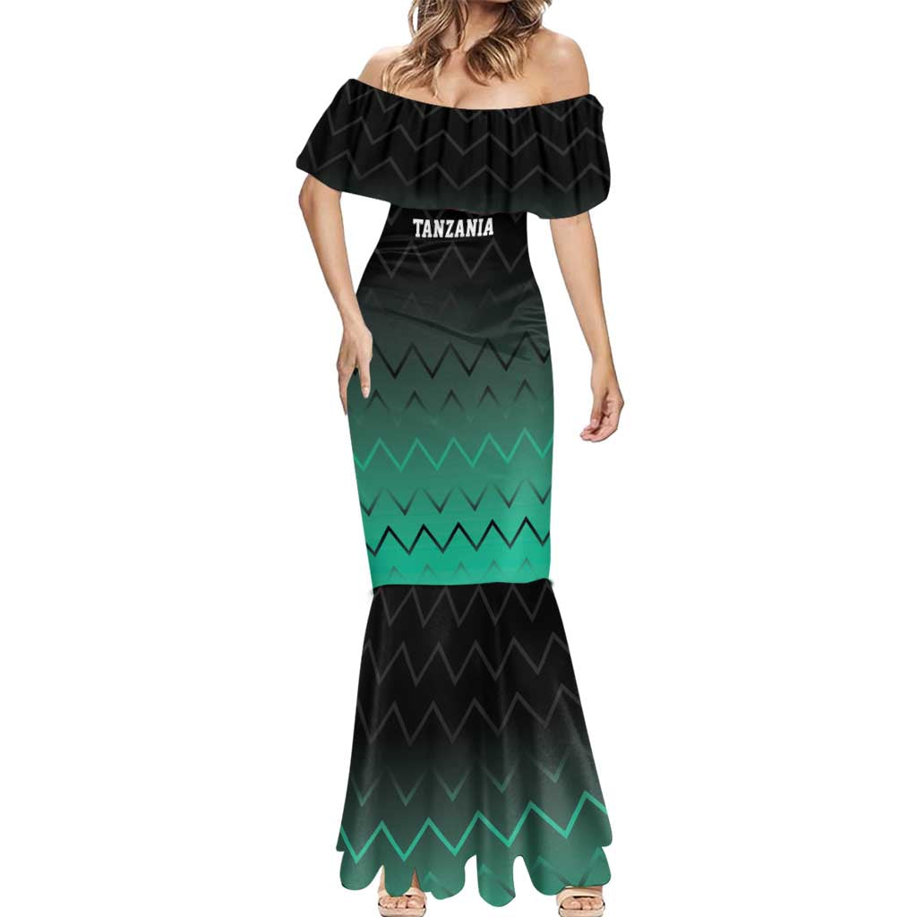Tanzania Football Custom Mermaid Dress Retro 2023-24 Tanzania History - Wonder Print Shop