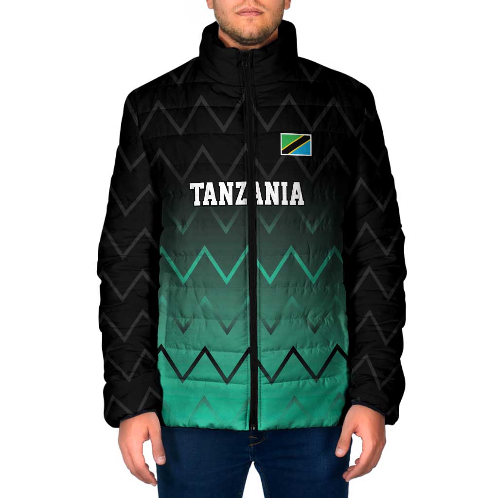 Tanzania Football Custom Padded Jacket Retro 2023-24 Tanzania History - Wonder Print Shop