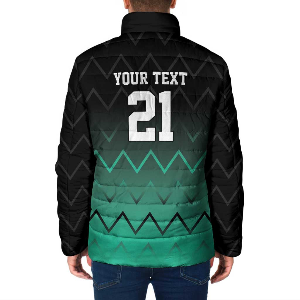 Tanzania Football Custom Padded Jacket Retro 2023-24 Tanzania History - Wonder Print Shop