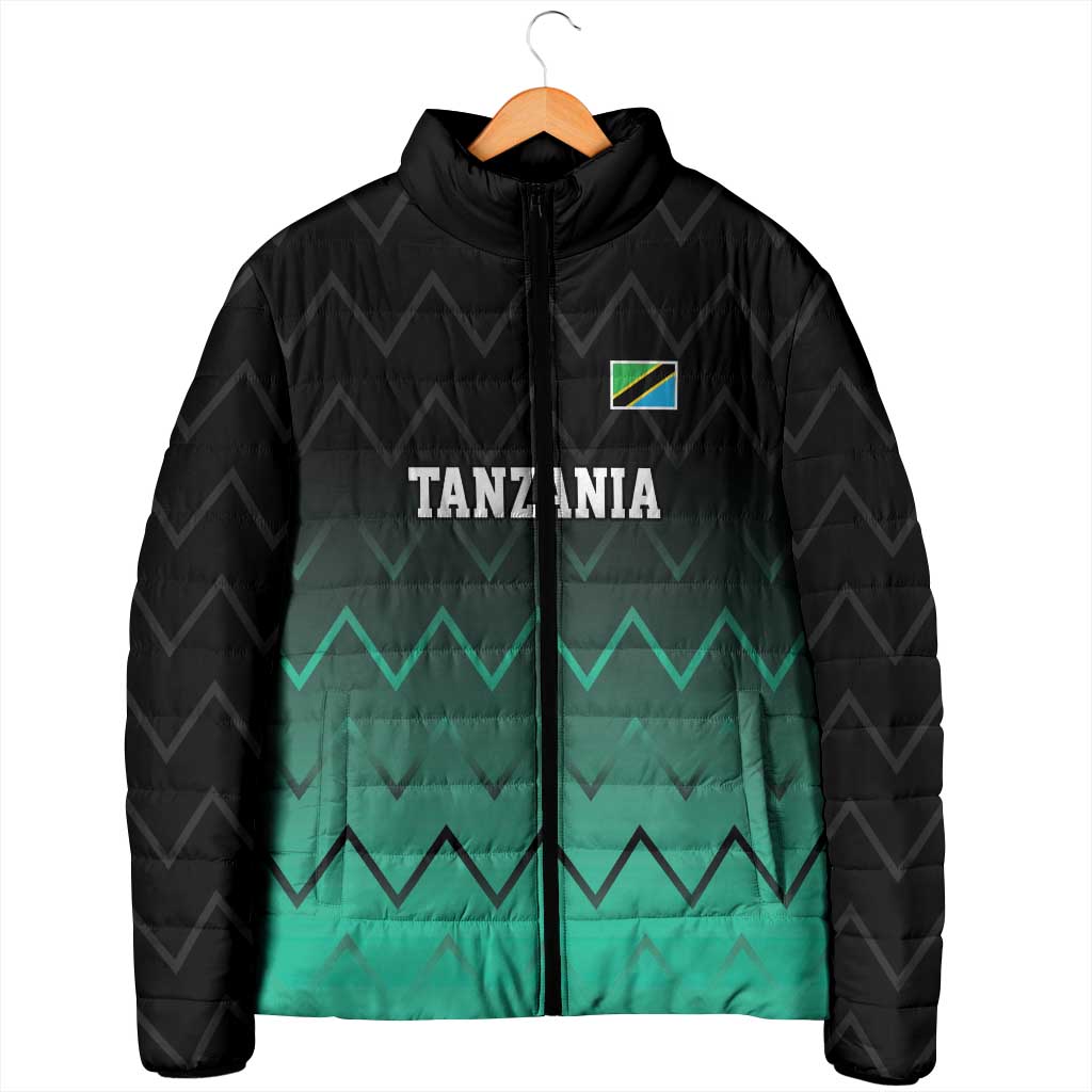 Tanzania Football Custom Padded Jacket Retro 2023-24 Tanzania History - Wonder Print Shop