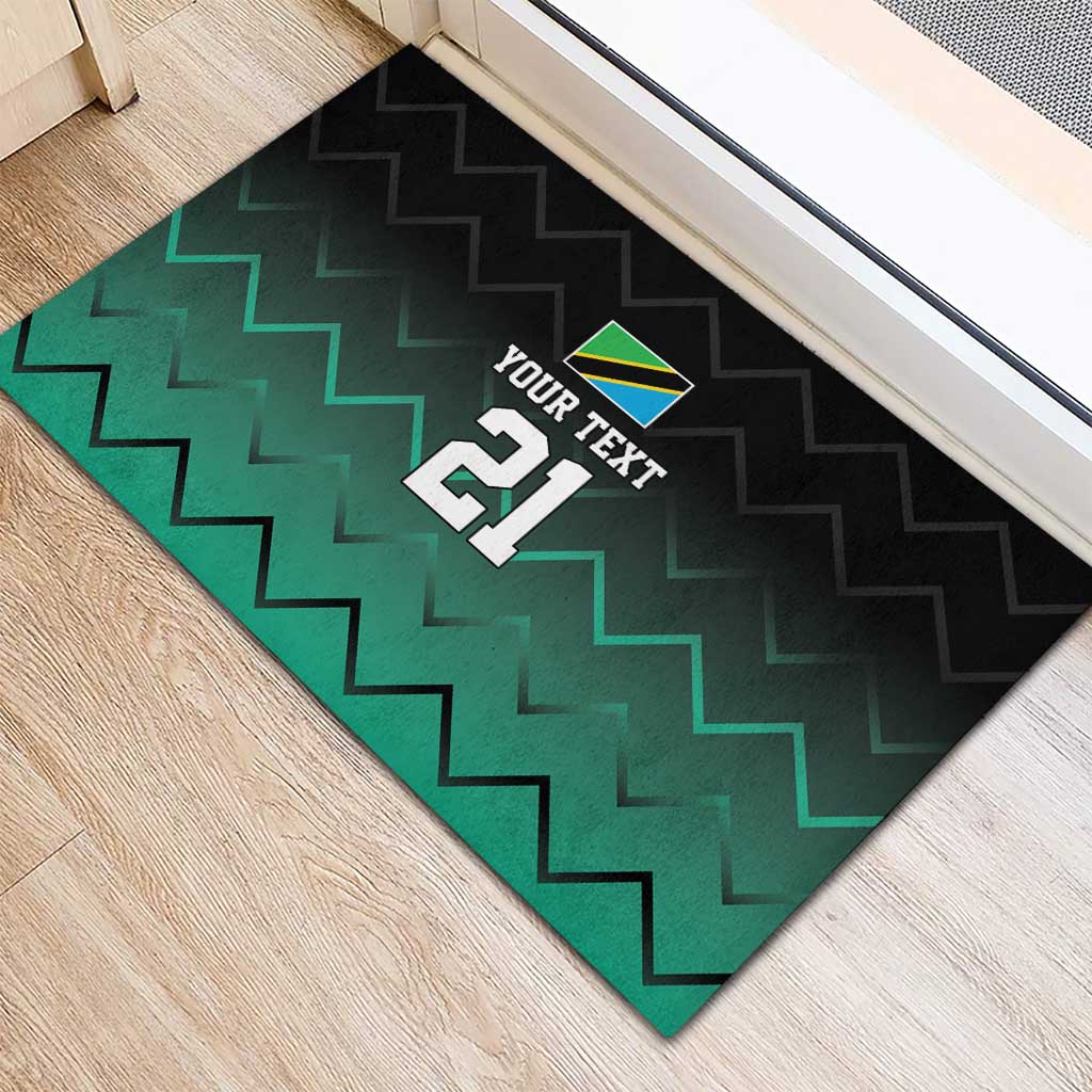 Tanzania Football Custom Rubber Doormat Retro 2023-24 Tanzania History - Wonder Print Shop