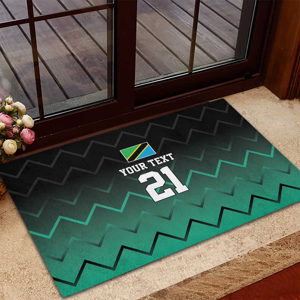 Tanzania Football Custom Rubber Doormat Retro 2023-24 Tanzania History - Wonder Print Shop