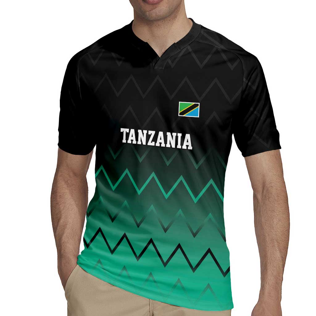 Tanzania Football Custom Rugby Jersey Retro 2023-24 Tanzania History - Wonder Print Shop