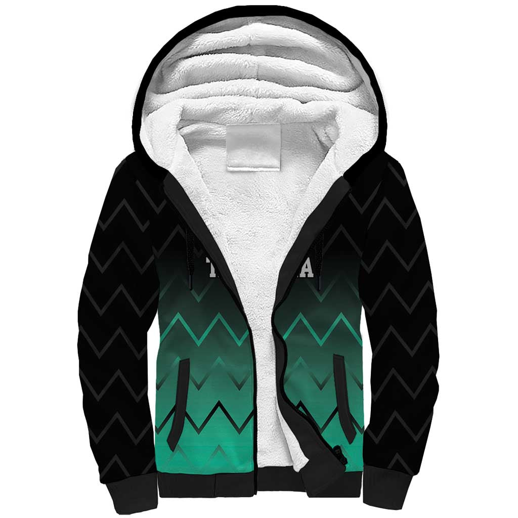 Tanzania Football Custom Sherpa Hoodie Retro 2023-24 Tanzania History - Wonder Print Shop