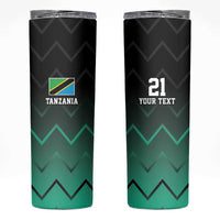 Tanzania Football Custom Skinny Tumbler Retro 2023-24 Tanzania History - Wonder Print Shop
