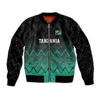 Tanzania Football Custom Sleeve Zip Bomber Jacket Retro 2023-24 Tanzania History - Wonder Print Shop