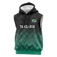 Tanzania Football Custom Sleeveless Hoodie Retro 2023-24 Tanzania History - Wonder Print Shop
