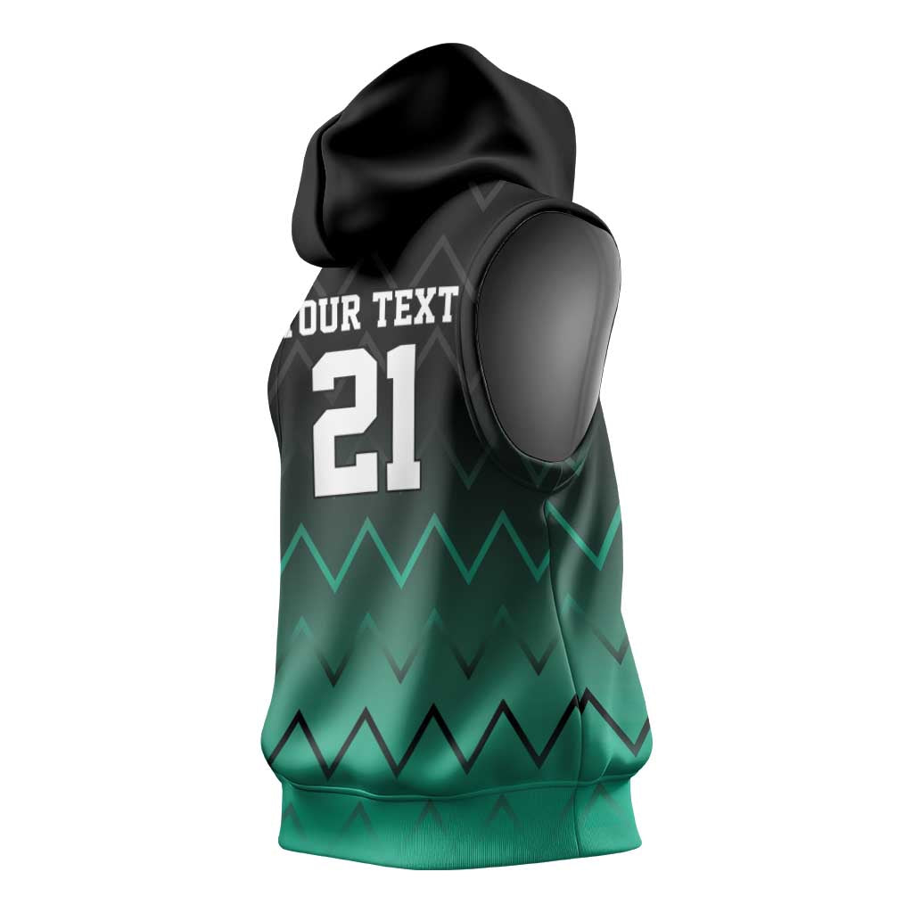 Tanzania Football Custom Sleeveless Hoodie Retro 2023-24 Tanzania History - Wonder Print Shop