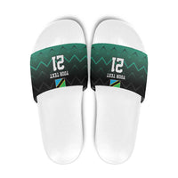 Tanzania Football Custom Slide Sandals Retro 2023-24 Tanzania History - Wonder Print Shop