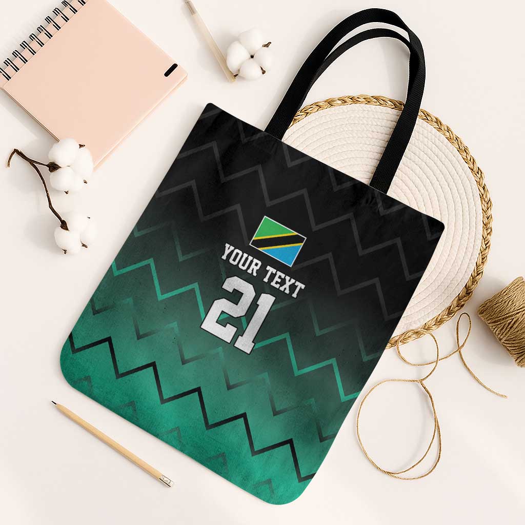 Tanzania Football Custom Tote Bag Retro 2023-24 Tanzania History - Wonder Print Shop