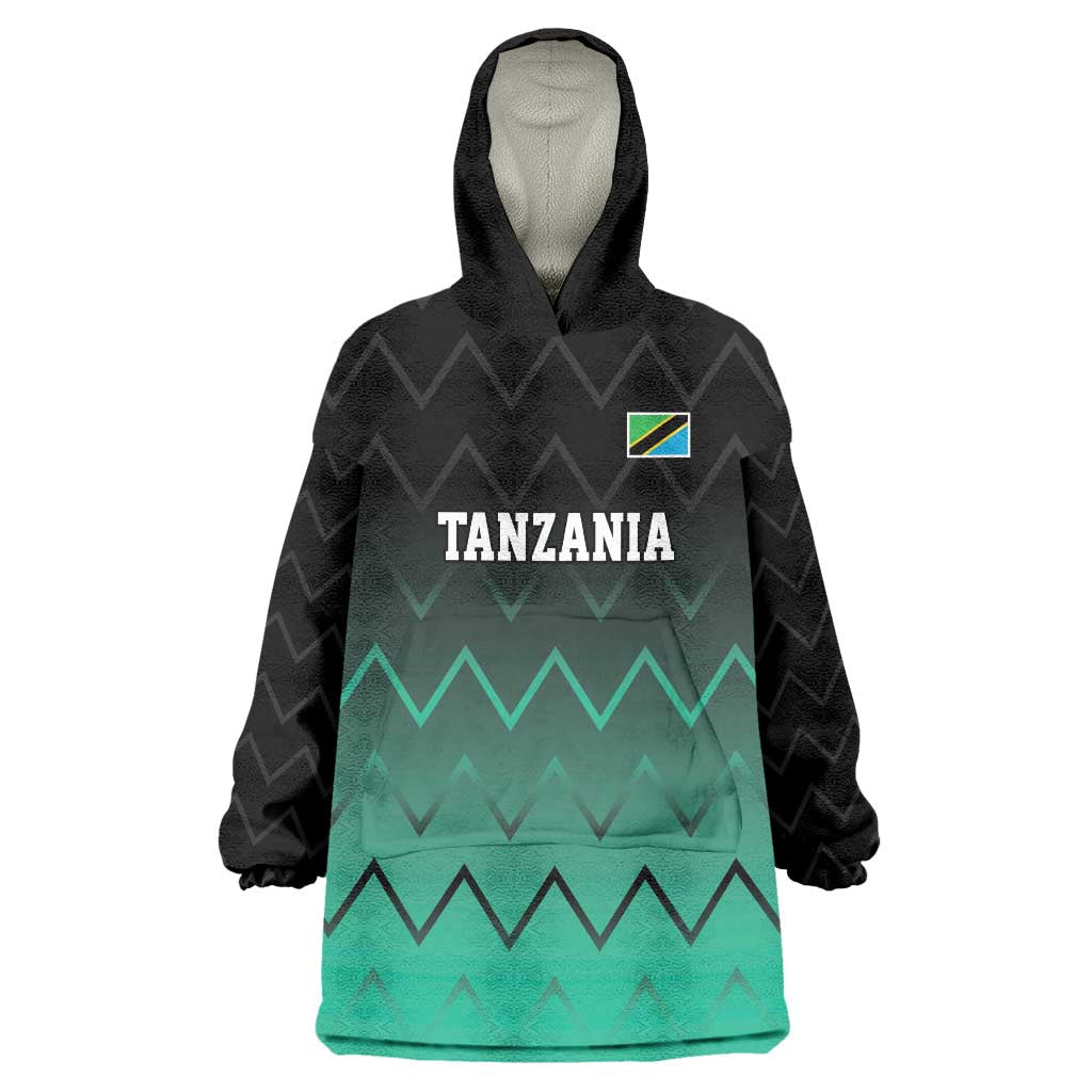 Tanzania Football Custom Wearable Blanket Hoodie Retro 2023-24 Tanzania History - Wonder Print Shop