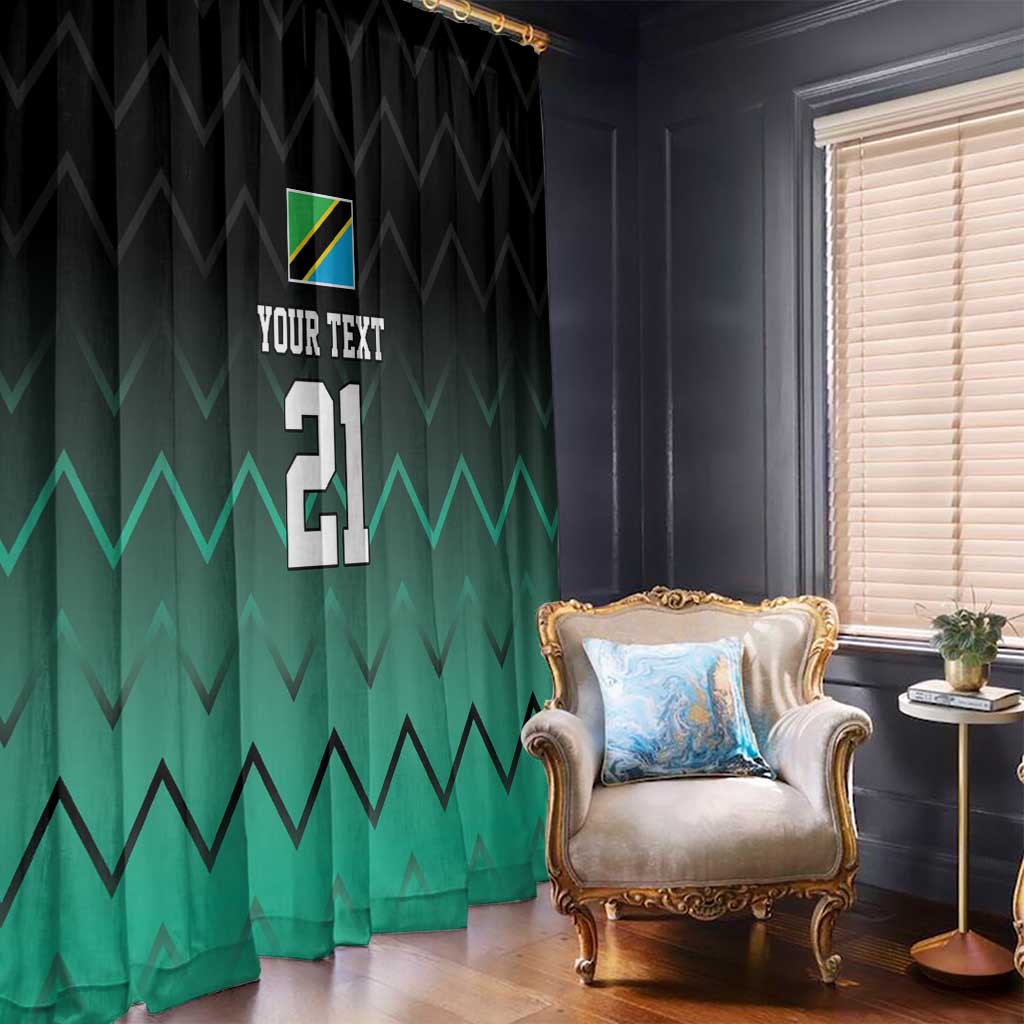 Tanzania Football Custom Window Curtain Retro 2023-24 Tanzania History - Wonder Print Shop