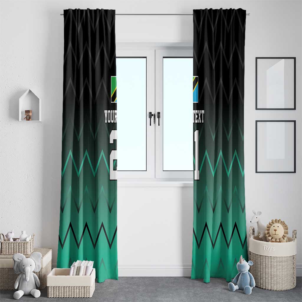 Tanzania Football Custom Window Curtain Retro 2023-24 Tanzania History - Wonder Print Shop