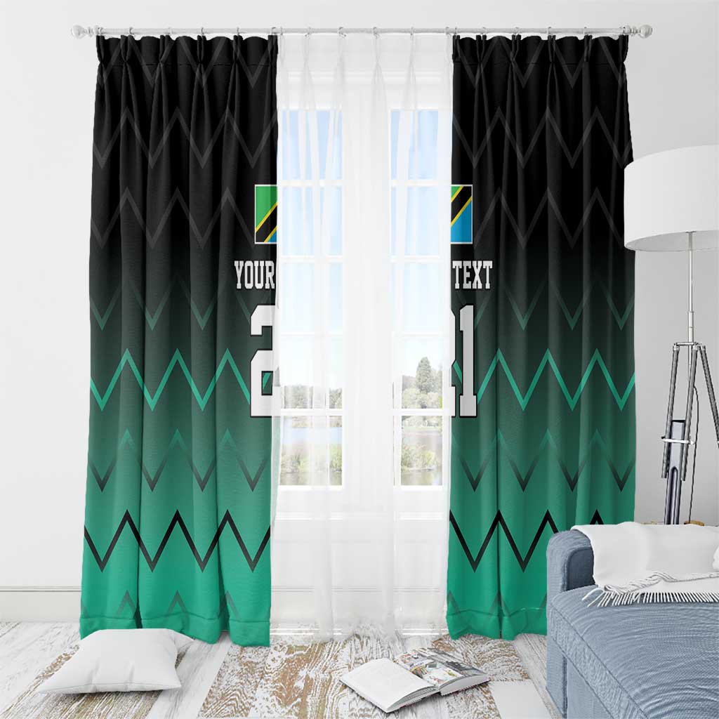 Tanzania Football Custom Window Curtain Retro 2023-24 Tanzania History - Wonder Print Shop
