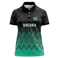 Tanzania Football Custom Women Polo Shirt Retro 2023-24 Tanzania History - Wonder Print Shop