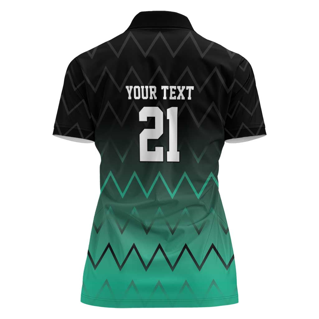 Tanzania Football Custom Women Polo Shirt Retro 2023-24 Tanzania History - Wonder Print Shop