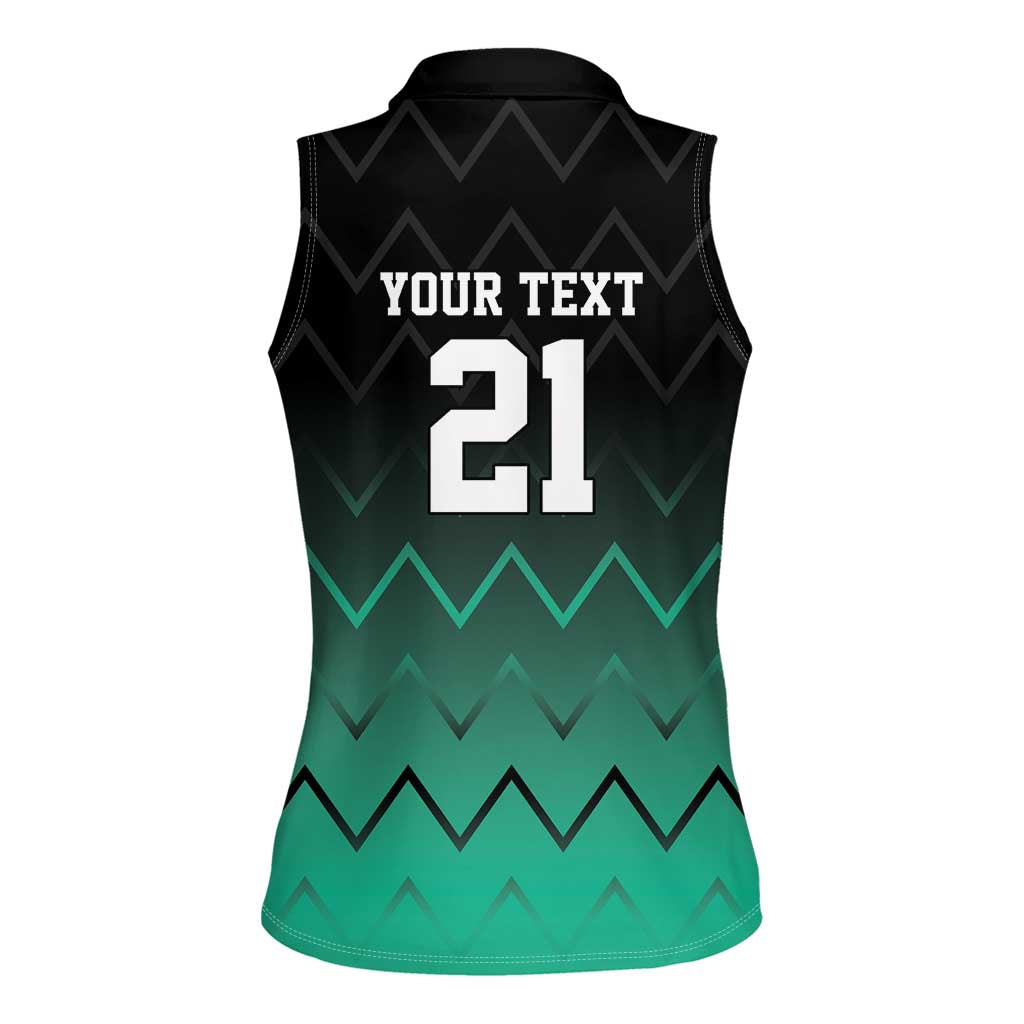 Tanzania Football Custom Women Sleeveless Polo Shirt Retro 2023-24 Tanzania History - Wonder Print Shop