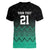 Tanzania Football Custom Women V-Neck T-Shirt Retro 2023-24 Tanzania History - Wonder Print Shop