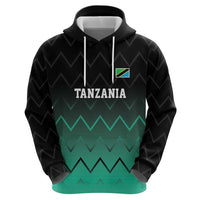Tanzania Football Custom Zip Hoodie Retro 2023-24 Tanzania History - Wonder Print Shop