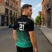 Tanzania Football Custom Zipper Polo Shirt Retro 2023-24 Tanzania History - Wonder Print Shop