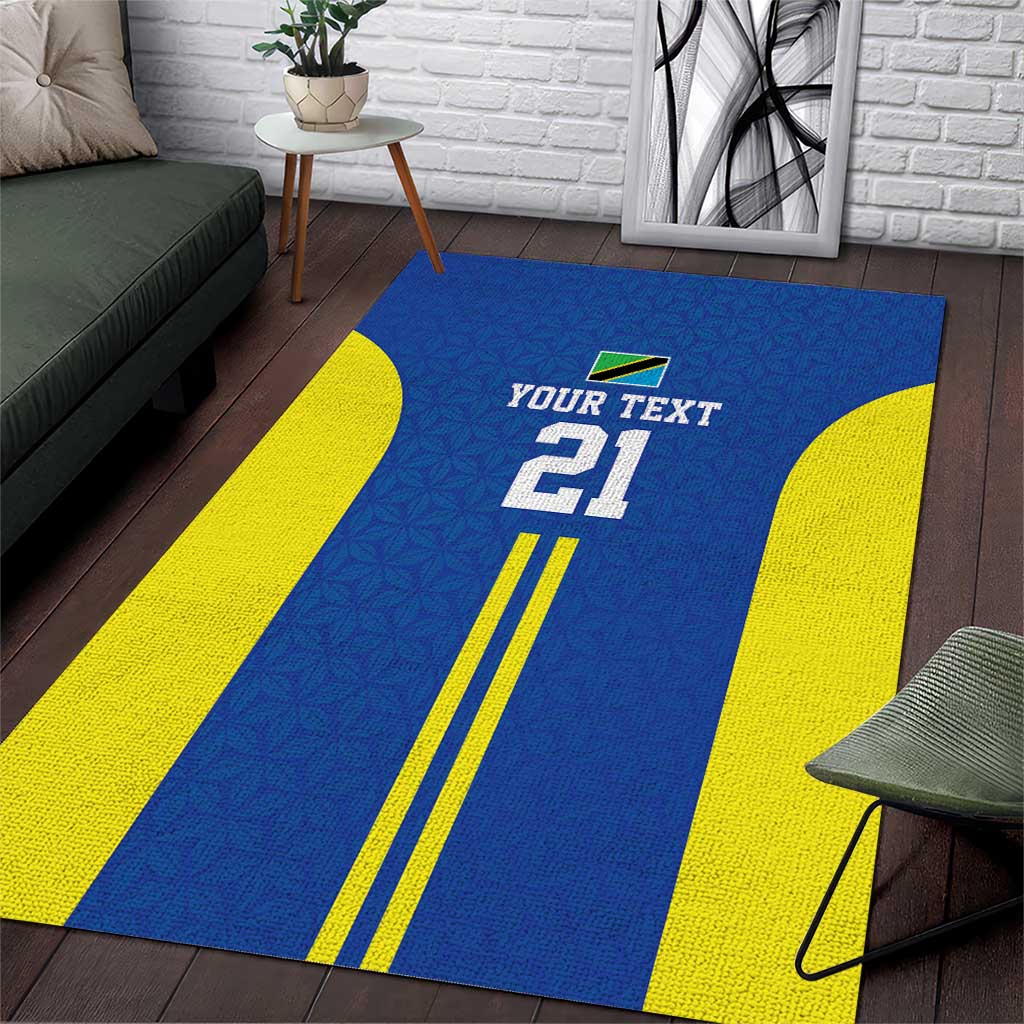 Tanzania Football Custom Area Rug Taifa Stars Go Champion - Wonder Print Shop