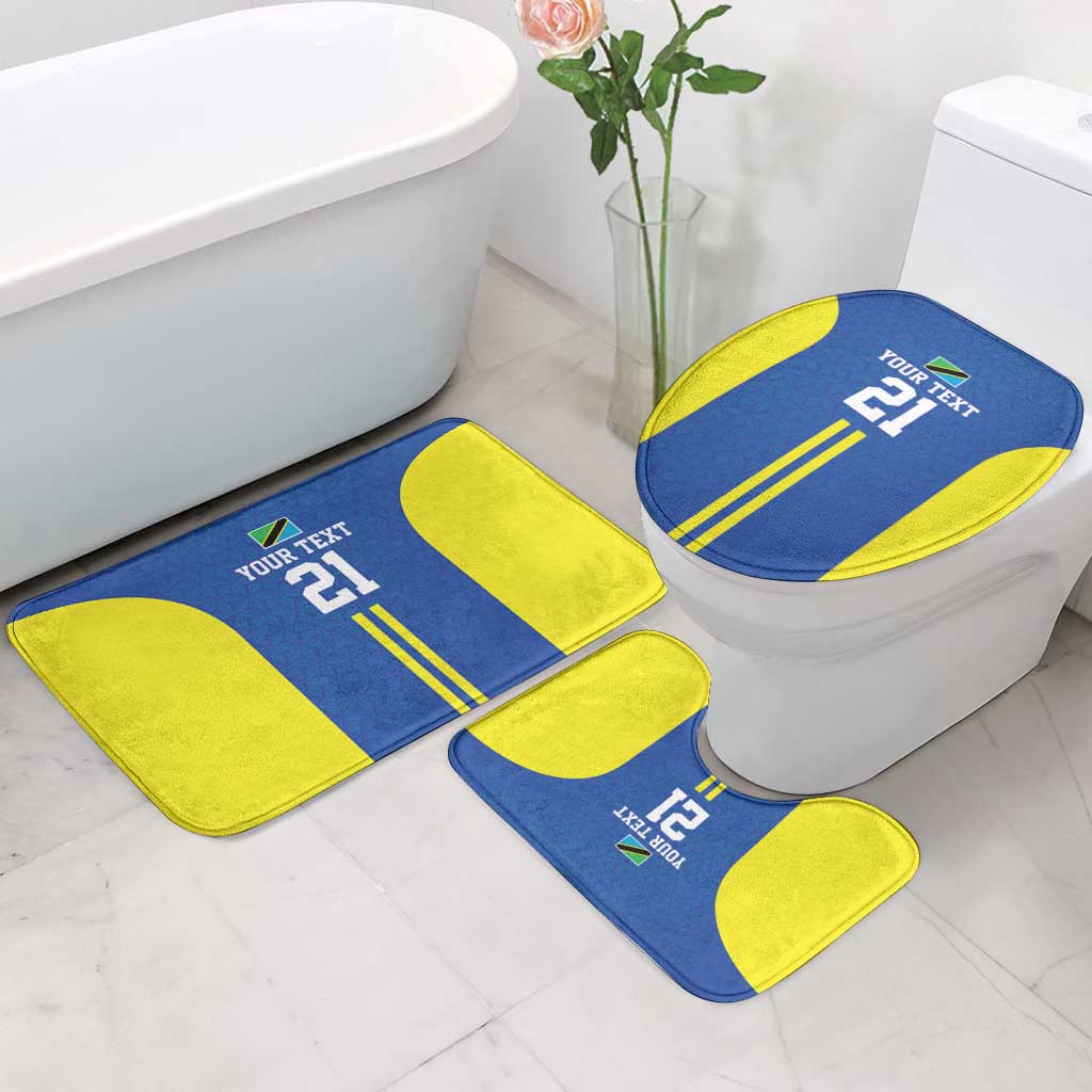 Tanzania Football Custom Bathroom Set Taifa Stars Go Champion - Wonder Print Shop