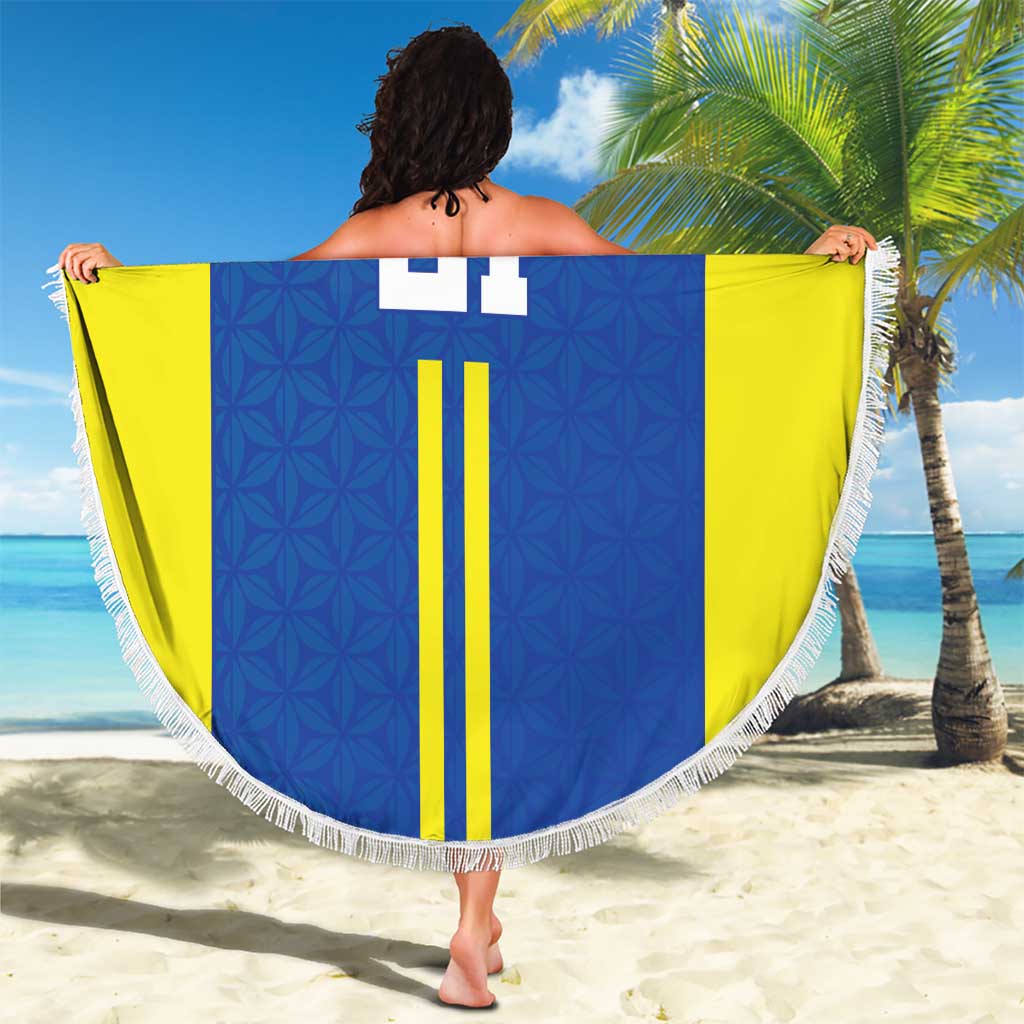 Tanzania Football Custom Beach Blanket Taifa Stars Go Champion - Wonder Print Shop