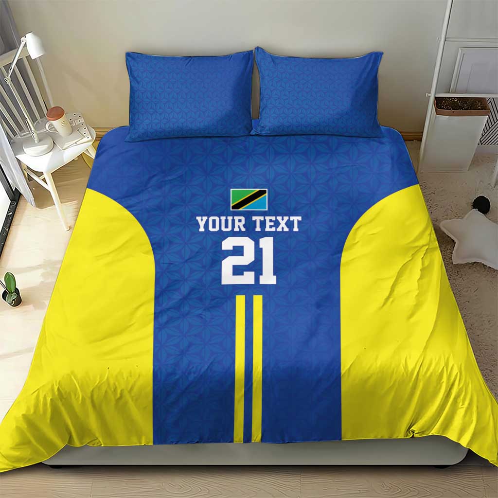 Tanzania Football Custom Bedding Set Taifa Stars Go Champion - Wonder Print Shop