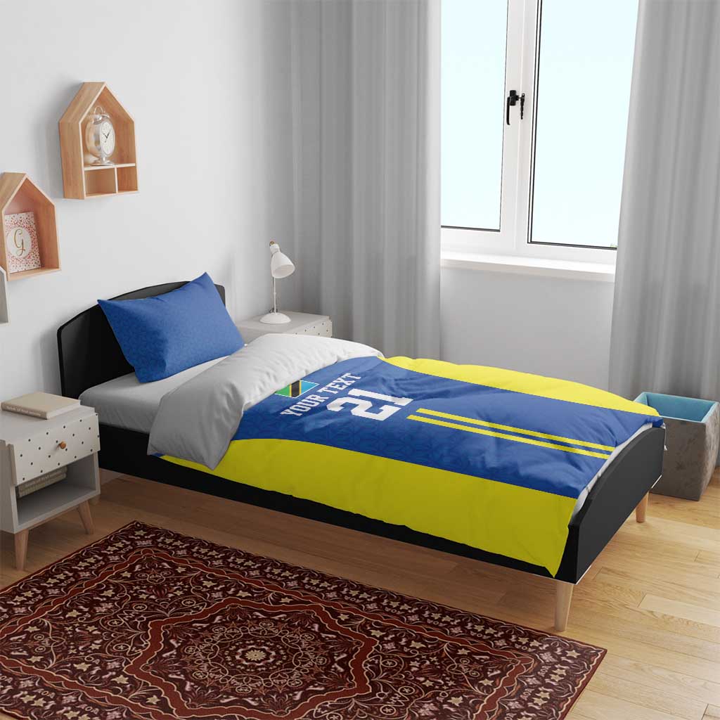 Tanzania Football Custom Bedding Set Taifa Stars Go Champion - Wonder Print Shop