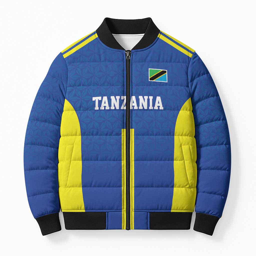 Tanzania Football Custom Bomber Puffer Jacket Taifa Stars Go Champion - Wonder Print Shop