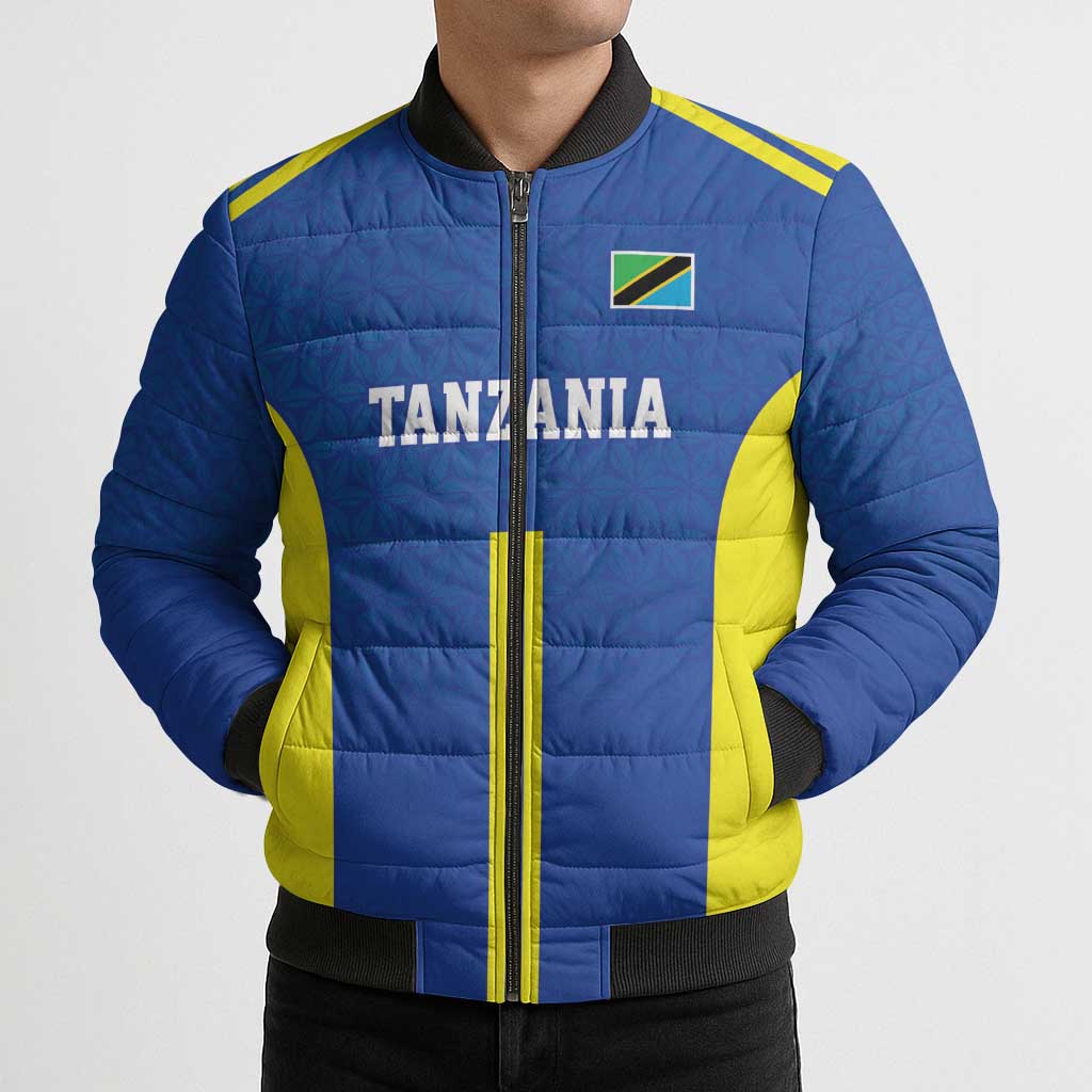 Tanzania Football Custom Bomber Puffer Jacket Taifa Stars Go Champion - Wonder Print Shop