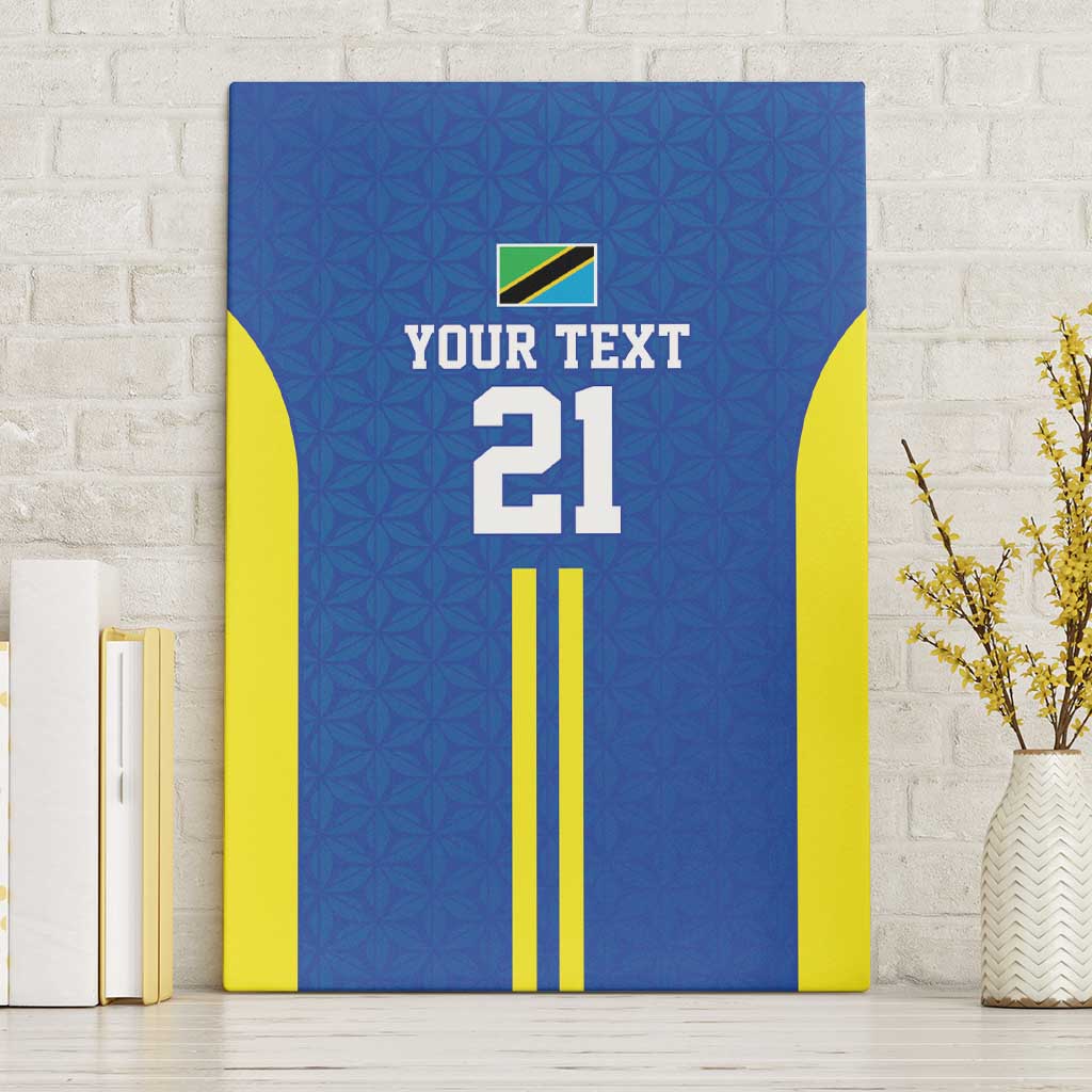 Tanzania Football Custom Canvas Wall Art Taifa Stars Go Champion - Wonder Print Shop