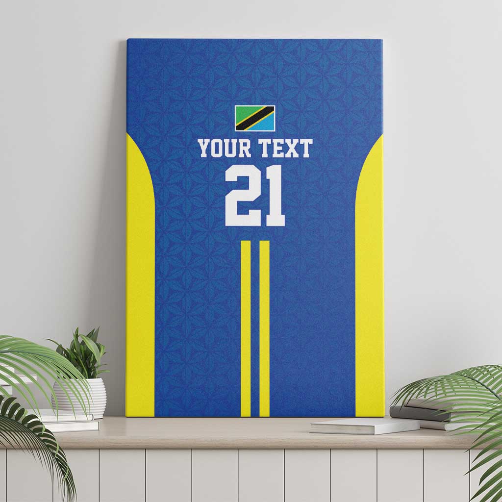 Tanzania Football Custom Canvas Wall Art Taifa Stars Go Champion - Wonder Print Shop