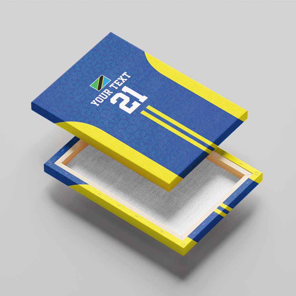 Tanzania Football Custom Canvas Wall Art Taifa Stars Go Champion - Wonder Print Shop