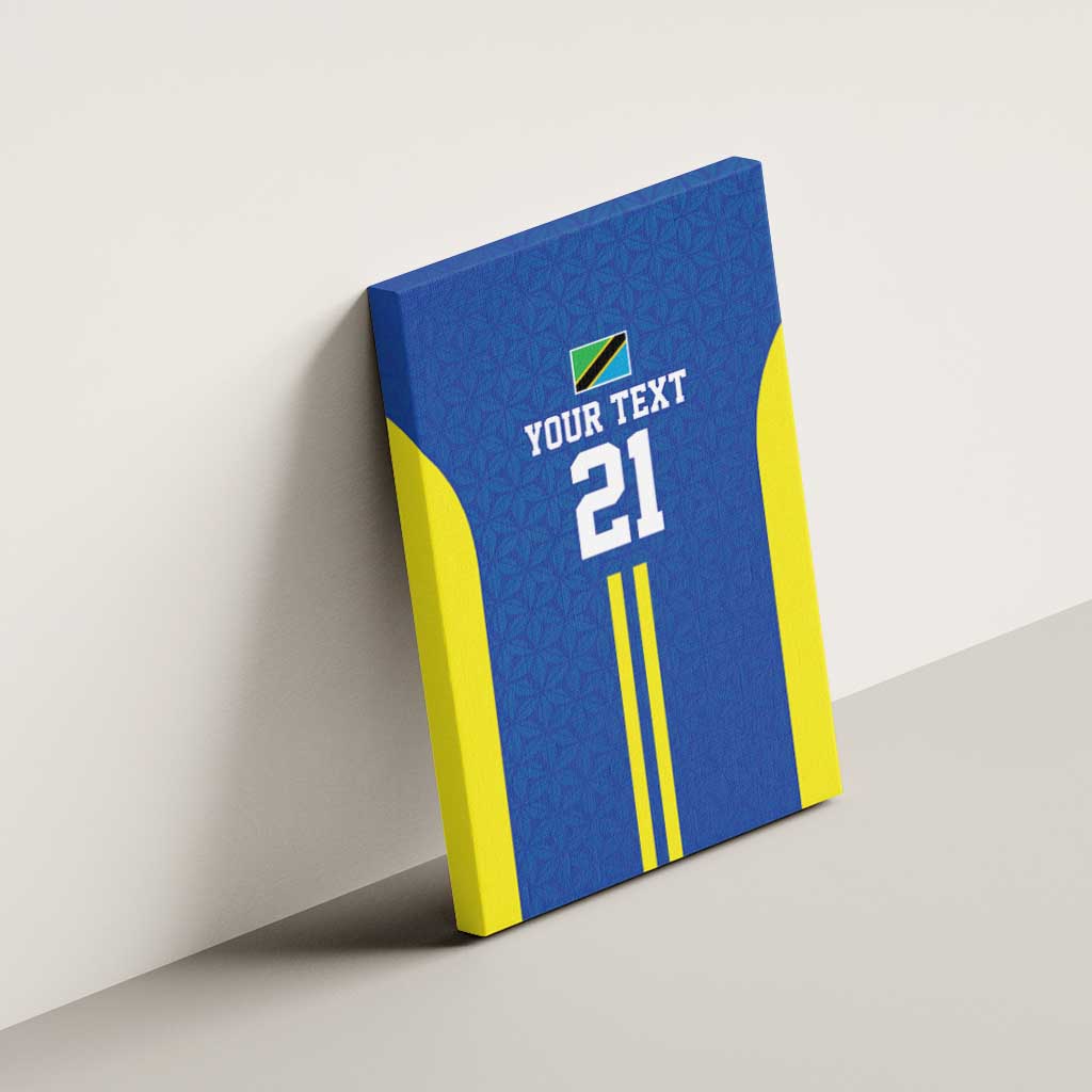 Tanzania Football Custom Canvas Wall Art Taifa Stars Go Champion - Wonder Print Shop