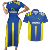 Tanzania Football Custom Couples Matching Short Sleeve Bodycon Dress and Hawaiian Shirt Taifa Stars Go Champion - Wonder Print Shop