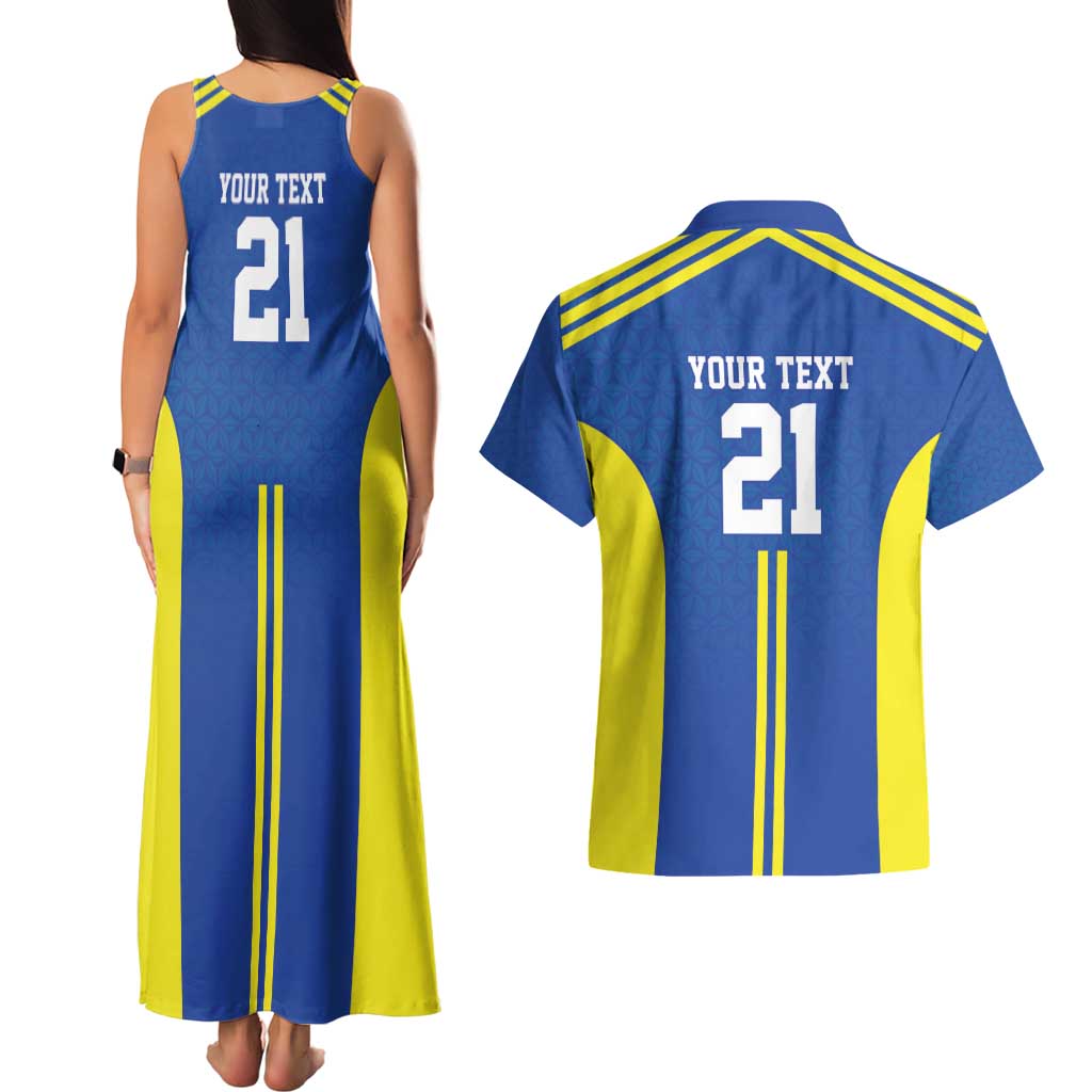 Tanzania Football Custom Couples Matching Tank Maxi Dress and Hawaiian Shirt Taifa Stars Go Champion - Wonder Print Shop