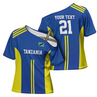 Tanzania Football Custom Cross Shoulder Shirt Taifa Stars Go Champion - Wonder Print Shop