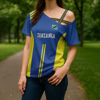 Tanzania Football Custom Cross Shoulder Shirt Taifa Stars Go Champion - Wonder Print Shop