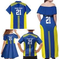 Tanzania Football Custom Family Matching Off Shoulder Maxi Dress and Hawaiian Shirt Taifa Stars Go Champion - Wonder Print Shop