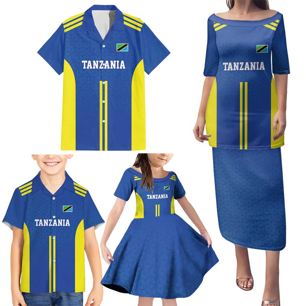 Tanzania Football Custom Family Matching Puletasi and Hawaiian Shirt Taifa Stars Go Champion - Wonder Print Shop