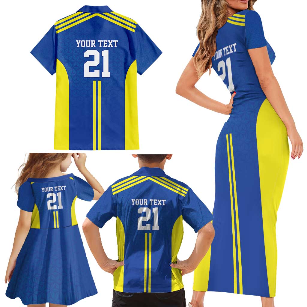 Tanzania Football Custom Family Matching Short Sleeve Bodycon Dress and Hawaiian Shirt Taifa Stars Go Champion - Wonder Print Shop